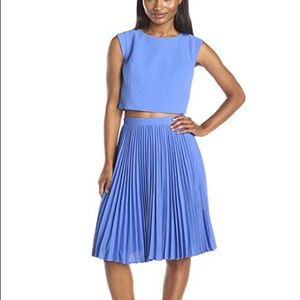 Black Halo blue two piece dress